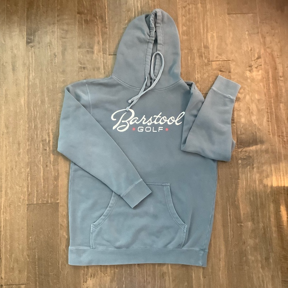 Barstool Golf Blue Hoodie, L